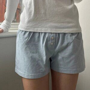 For Angels Noel Shorts Sky Blue Striped